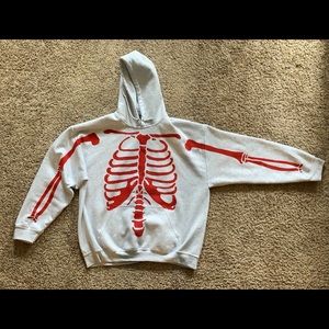 DIY skeleton hoodie. XL slightly pre shrunk. Worn once.